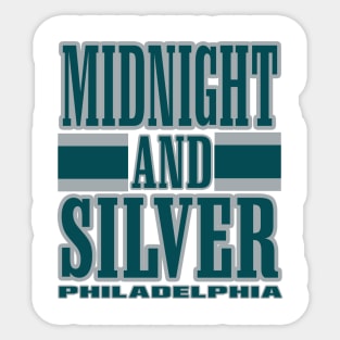 Philly LYFE Midnight Green and Silver Philadelphia True Football Colors! Sticker